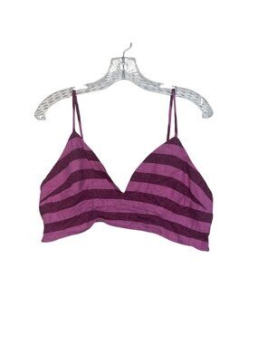 A New Day Beach Bungalow Crop‎ Top Shirt Large Pink New Shirt Summer Linen Blend